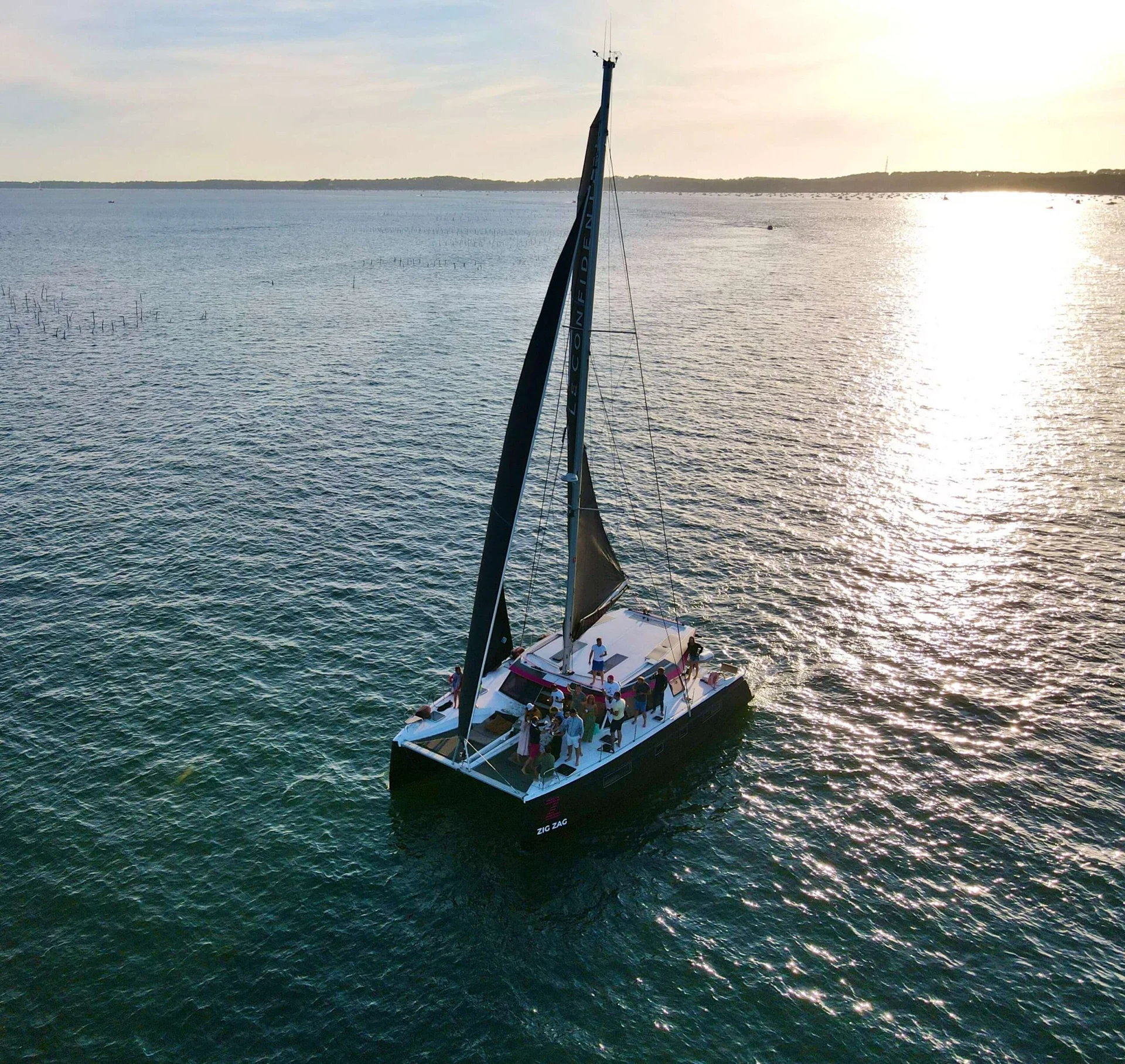Catamaran sur le Bassin d'Arcachon (Cap Ferret)