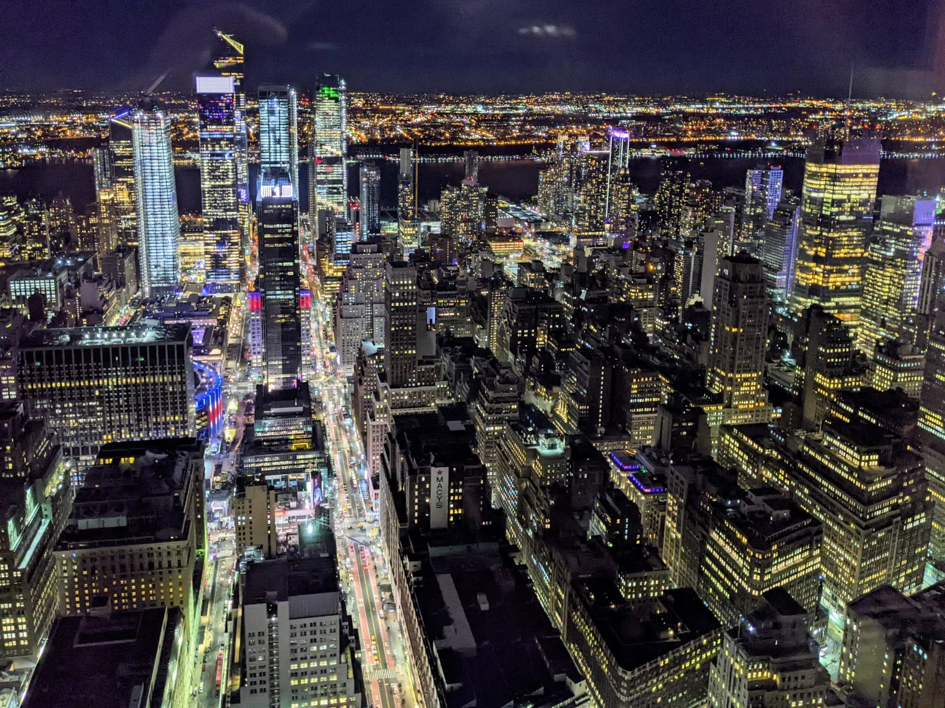 Vue panoramique depuis l'Empire State Building